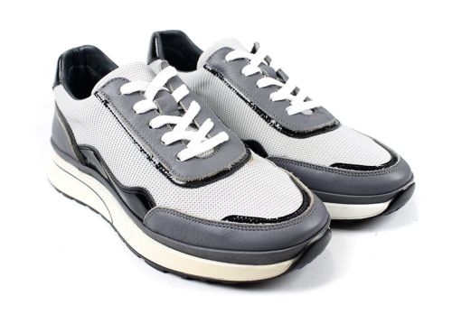 Преоценени мъжки спортни обувки в сиво - Модел Дориан