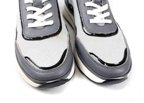 Преоценени мъжки спортни обувки в сиво - Модел Дориан