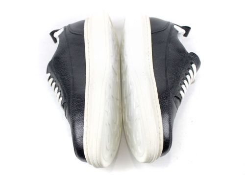 Мъжки, спортни обувки от естествена кожа в черно - Модел Роки - преоценени