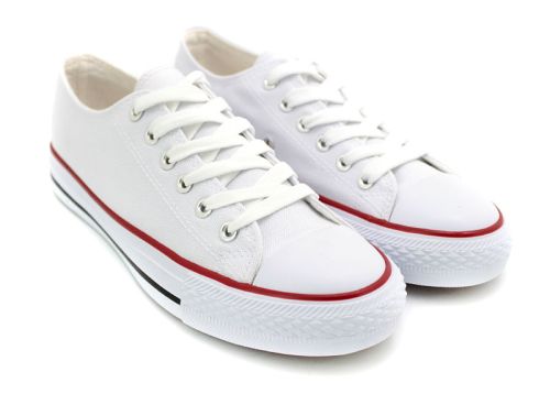 Мъжки бели кецове от текстил Alba Tenere – модел 2025