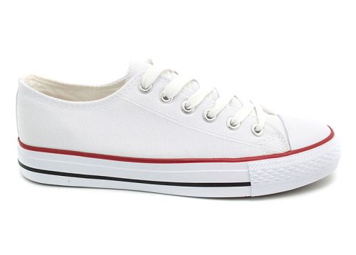 Мъжки бели кецове от текстил Alba Tenere – модел 2025