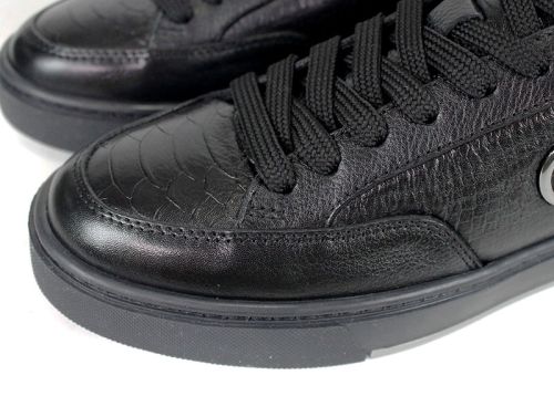 Мъжки ежедневни обувки Lupo Forte – естествена кожа с кроко и змийски щампи