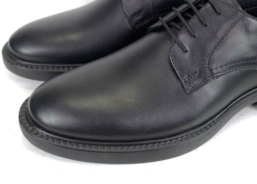 Мъжки официални обувки Inverno Classico – черна естествена кожа с дебело зимно ходило