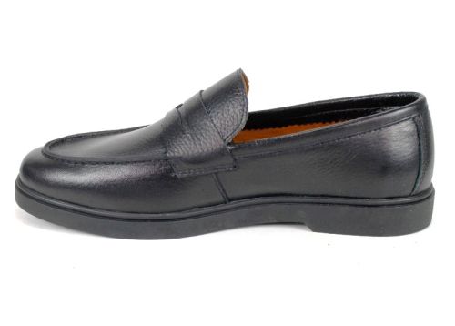 Мъжки мокасини Linea Nobile – естествена кожа, черни, с гъвкаво ходило