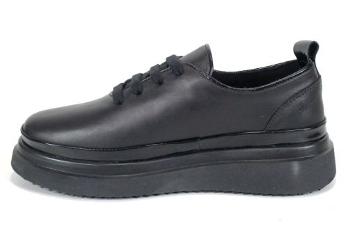 Дамски ежедневни обувки Nero Lucente от естествена кожа с черен лак