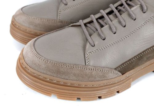 дамски ежедневни обувки Terra Nova от естествена кожа и велур визон