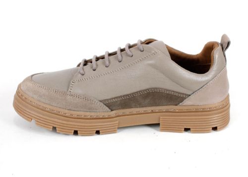 дамски ежедневни обувки Terra Nova от естествена кожа и велур визон