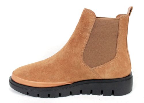 Дамски боти Lumea – светло кафяв естествен велур