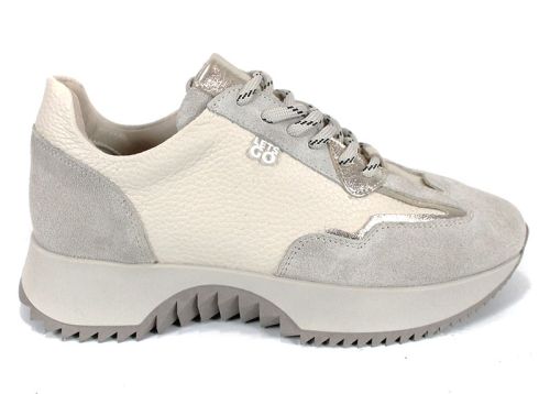 дамски сникърси Luna Alba естествена кожа велур бежови