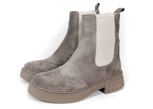 дамски боти Modo Serein естествен велур визон