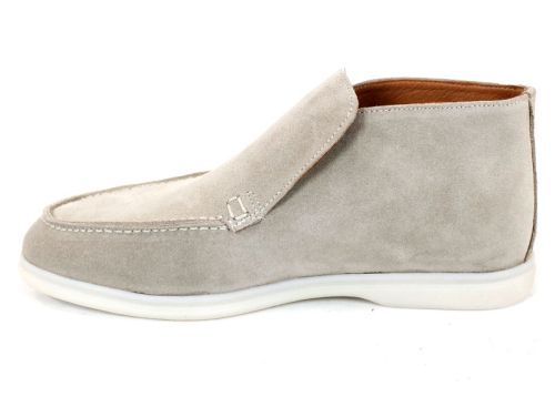 Мъжки обувки Velour Classico от естествен велур в бежово