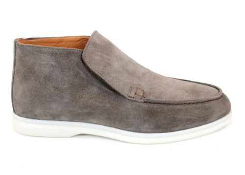 Мъжки обувки Velour Notte от естествен велур в таупе