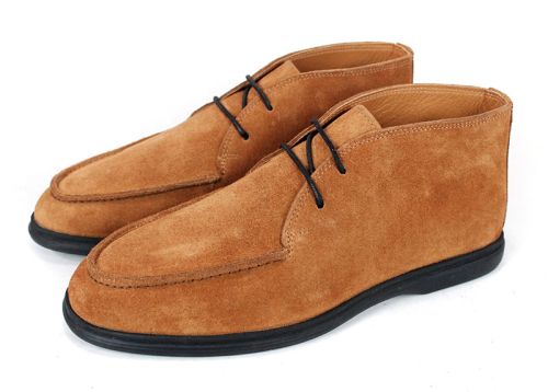 Мъжки велурени кларкове Prestigio Nero – светло кафяв естествен велур