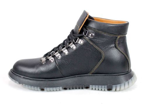 Мъжки туристически боти Imperio Nero – естествена черна кожа