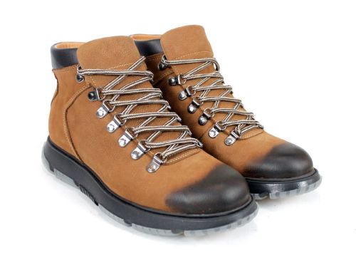 Мъжки туристически боти Imperio Nero – естествен набук, цвят тютюн