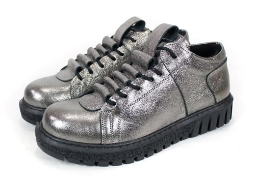 Дамски обувки Lumea Platina от естествена кожа