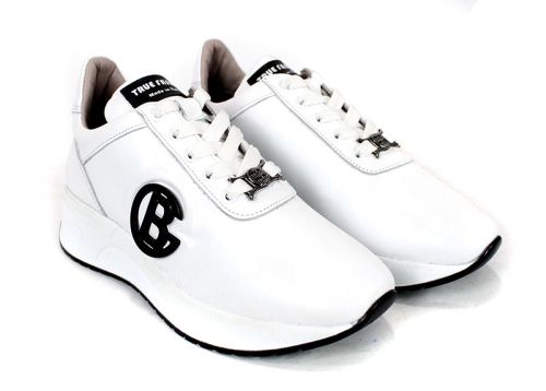 Дамски сникърси Aria Soft – бяла естествена кожа, комфорт и стил