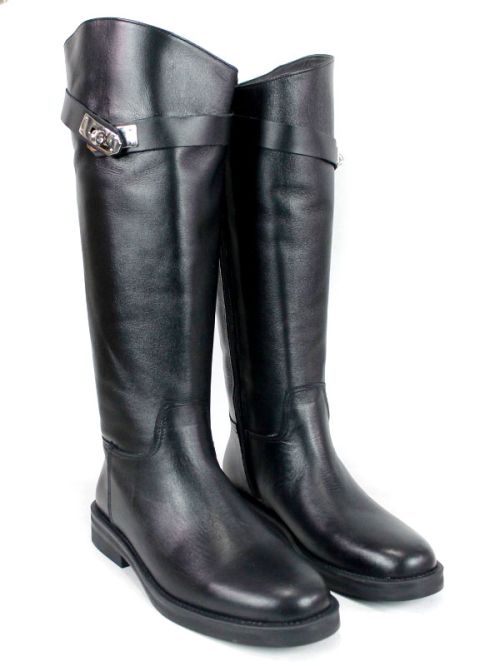 Milano Forte – дамски кожени ботуши с подвижен аксесоар, черни