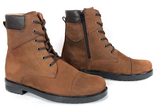 Мъжки кубинки Corda Terra от естествена кожа в кафяво