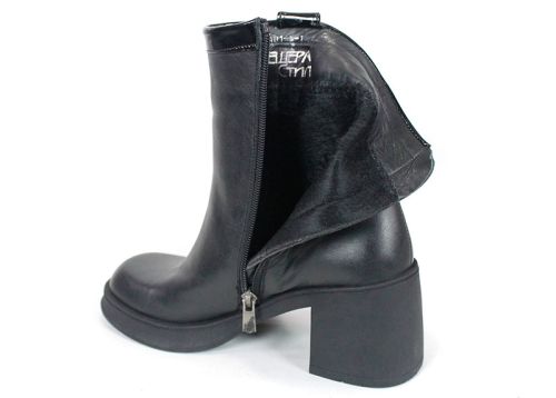 Дамски елегантни боти от естествена кожа в черно – модел Sublime Elegance