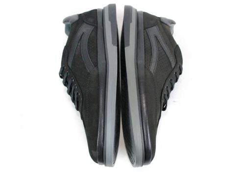 Преоценени мъжки ежедневни летни обувки от естествен набук в черно - Модел Енрике.