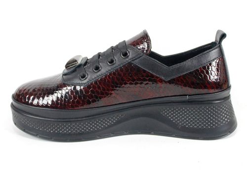 Дамски обувки Scala Moda бордо ежедневни