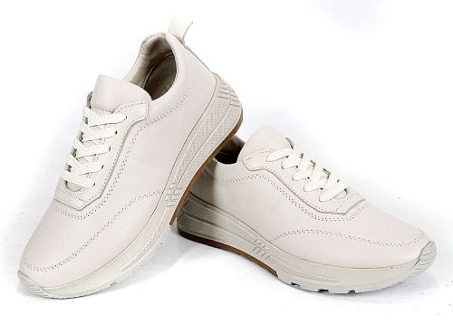 Дамски сникърси Urban Muse от естествена кожа в бежов цвят