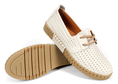 Metro Walk – дамски летни обувки от естествена кожа в бежово