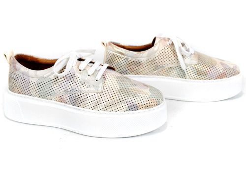 Aira Calm дамски летни обувки естествена кожа бежов камуфлаж