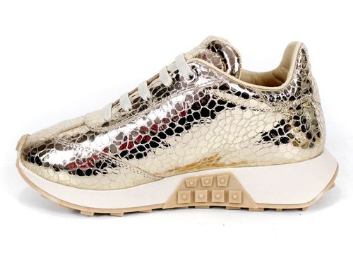 Sunny Pace – дамски сникърси от естествена кожа в златисто