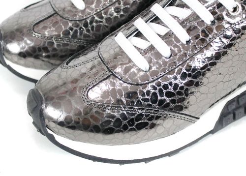 Sunny Pace – дамски сникърси от естествена кожа в платинено