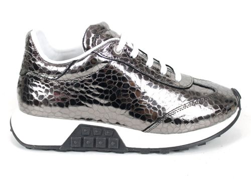 Sunny Pace – дамски сникърси от естествена кожа в платинено