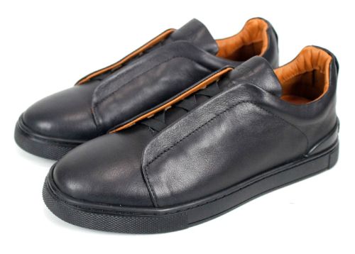 Modo Plain – мъжки ежедневни обувки от естествена кожа в черно