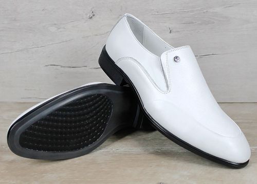 Aurelio Forma – мъжки официални обувки от естествена кожа в бяло