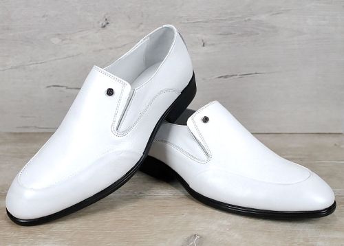 Aurelio Forma – мъжки официални обувки от естествена кожа в бяло