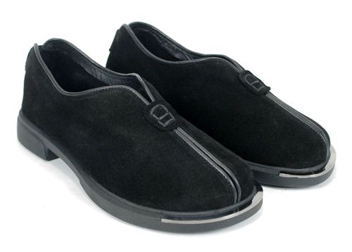  дамски меки обувки от черен велур - модел Elara Style