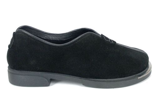  дамски меки обувки от черен велур - модел Elara Style