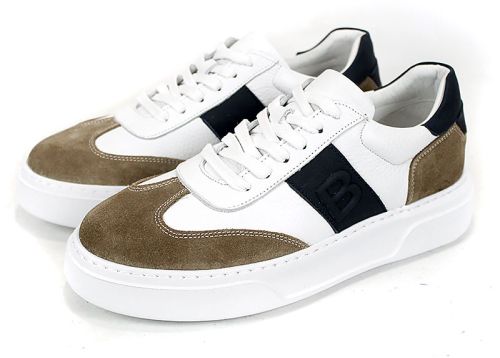 Strado Verin – мъжки спортно-ежедневни обувки от естествена кожа в бяло