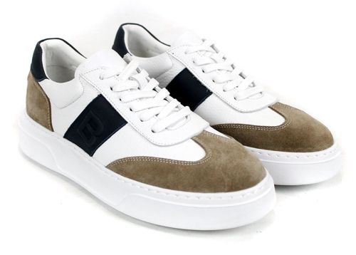 Strado Verin – мъжки спортно-ежедневни обувки от естествена кожа в бяло