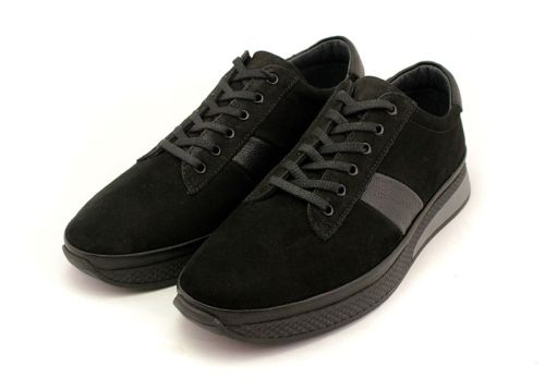 Преоценени мъжки, ежедневни обувки в черно - Модел Максим.