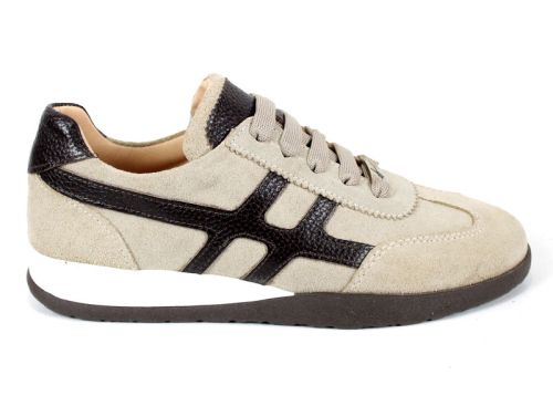 Lumera Style – дамски ретро сникърси от естествен велур във визон