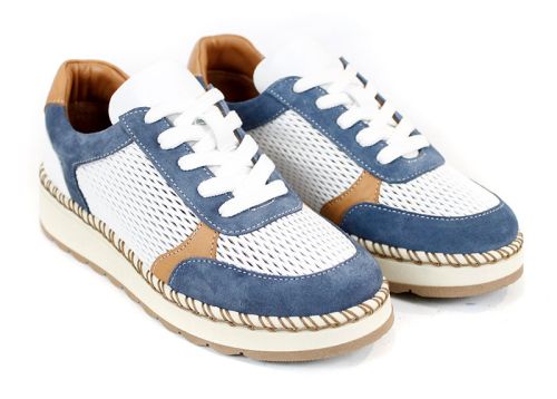 Обувки Mirela Vento – свеж комфорт в бяло и синьо