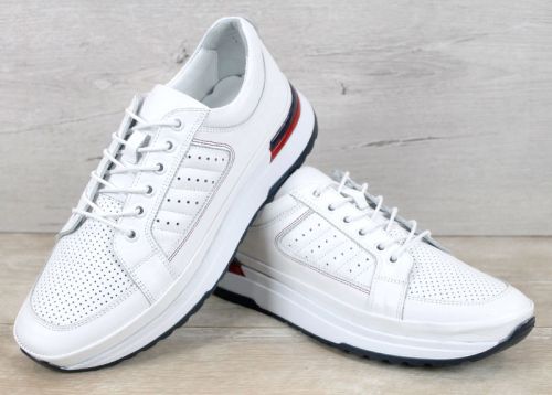 мъжки кожени обувки с връзки бели комфортни