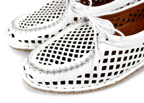 летни дамски обувки дишащи бели