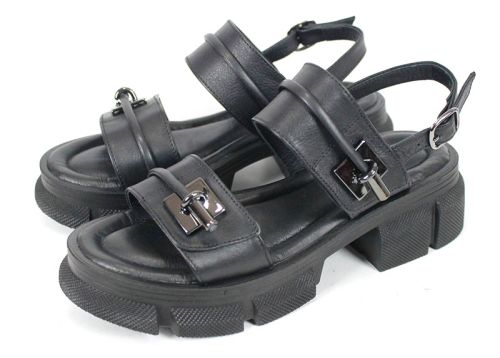 Ardelle Nova – sandale damă din piele naturală neagră