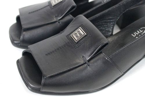 sandale piele naturala toc mic