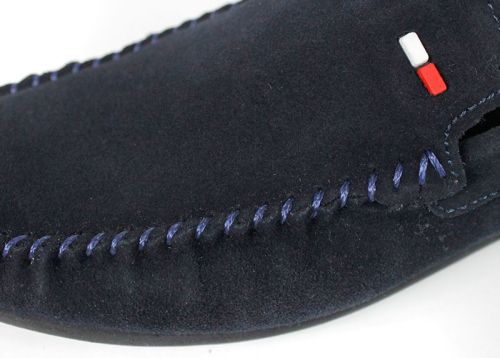 Miro Classico – Mocasini bărbătești din piele naturală velur bleumarin