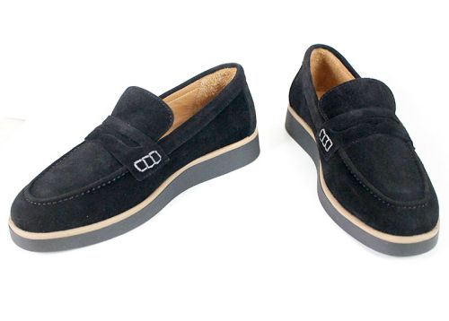 Mocasini damă din piele întoarsă naturală maro deschis – Vero Lume