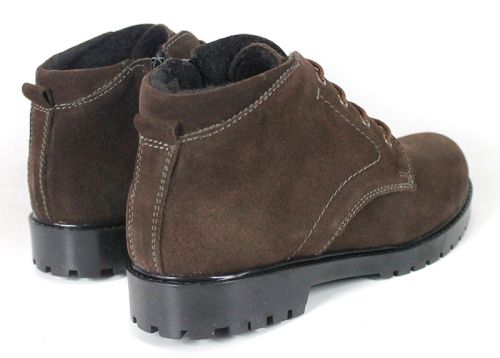 Women's Winter Suede Clarks Boots in Dark Brown – Vert Élégant