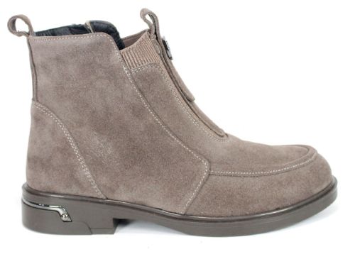 Emilia Soriano women's mink suede ankle boots with warm plush lining